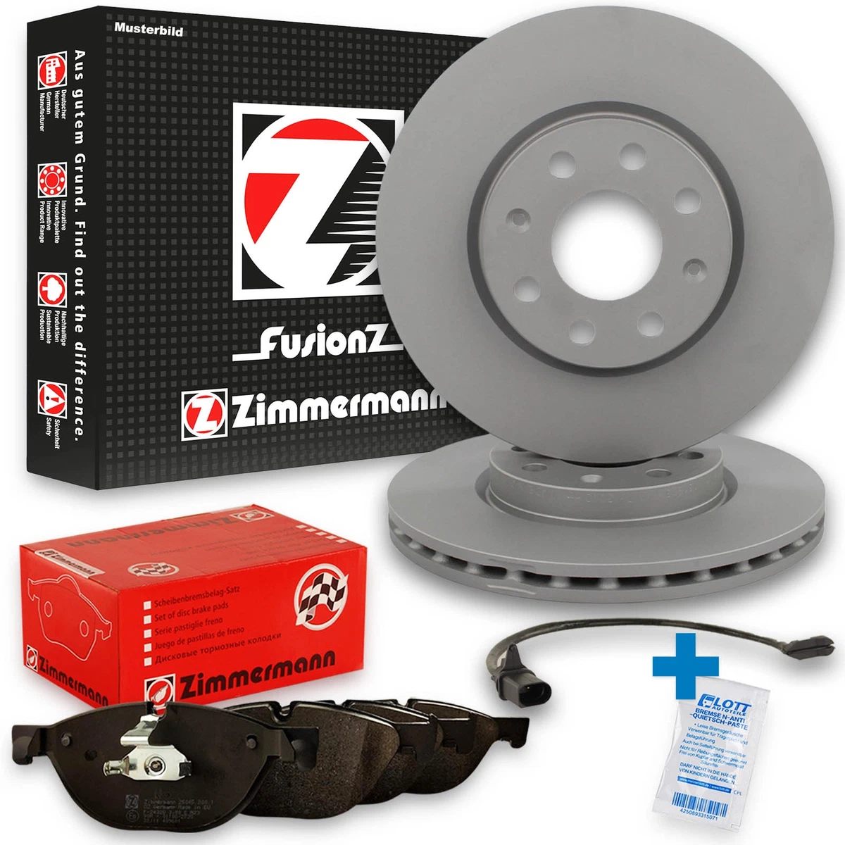 Гальмівні диски та колодки Zimmermann для Audi A6 (4G2, 4GC, C7)
